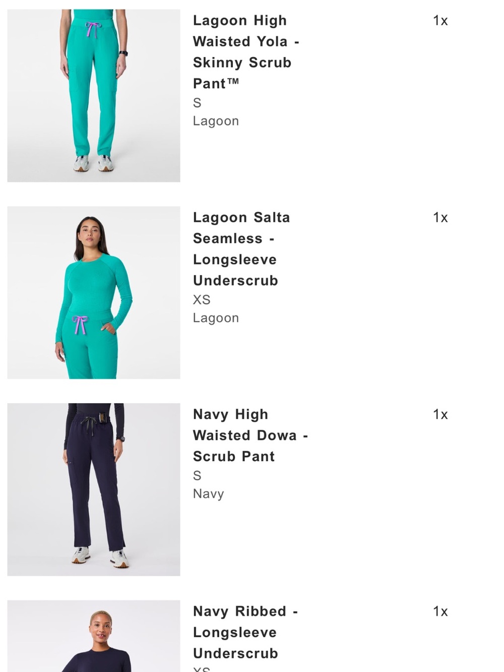 FIGS High Waisted Yola Skinny Scrub Pant